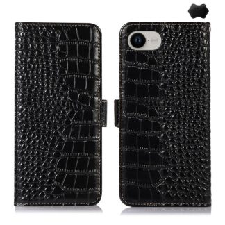 Crocodile Top Layer Cowhide Leather Phone Case, For iPhone 16e, For iPhone 16 Pro Max, For iPhone 16 Pro, For iPhone 16 Plus, For iPhone 16, For iPhone 15 Pro Max