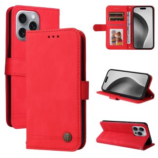 Skin Feel Life Tree Leather Phone Case, For iPhone 16 Pro Max, For iPhone 16 Pro, For iPhone 16 Plus, For iPhone 16