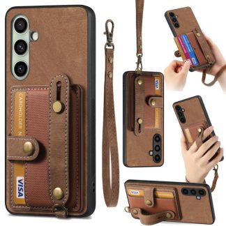 Retro Cross Wristband Wallet Leather Back Phone Case, For Samsung Galaxy A56 5G, For Samsung Galaxy A36, For Samsung Galaxy S25 5G, For Samsung Galaxy S25+ 5G