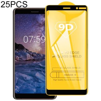 25 PCS 9D Full Glue Full Screen Tempered Glass Film, For Nokia X71, For Nokia 3.2, For Nokia 4.2, For Nokia 8.1 Plus, For Nokia 9, For Nokia 8.1 / X7, For Nokia 5.1 Plus (X5), For Nokia 7.1, For Nokia 3.1 Plus, For Nokia 3.1, For Nokia 5.1, For Nokia X...