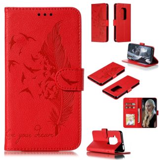 Feather Pattern Litchi Texture Horizontal Flip Leather Case with Wallet & Holder & Card Slots, For Motorola One Pro, For Motorola Moto E6, For Motorola Moto G7 Play, For Motorola Moto G7 Power