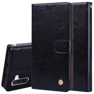 Business Style Oil Wax Texture Horizontal Flip Leather Case with Holder & Card Slots & Wallet, For Galaxy Note 10, For Galaxy Note 10 Pro / Note 10+