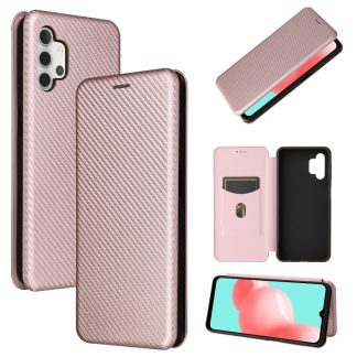 Carbon Fiber Texture Magnetic Horizontal Flip TPU + PC + PU Leather Case with Card Slot, For Samsung Galaxy A32 5G, For Samsung Galaxy S30, For Samsung Galaxy S21+ 5G
