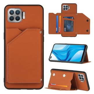 Skin Feel PU + TPU + PC Back Cover Shockproof Case with Card Slots & Holder & Photo Frame, For OPPO F17 Pro & A93, For OPPO Realme 6, For OPPO Realme C3, For vivo Y17 & Y15 & Y12
