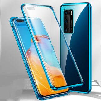 Magnetic Metal Frame Double-sided Tempered Glass Case, For Huawei P40, For Huawei P40 Pro