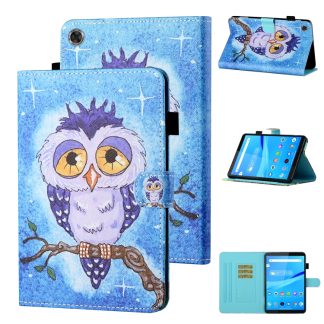 Coloured Drawing Stitching Horizontal Flip Leather Case with Holder & Card Slot, For Lenovo Tab FHD M10 Plus X606F, For Lenovo Tab M10 X605F / X505F