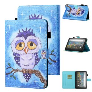 Coloured Drawing Stitching Horizontal Flip Leather Case with Holder & Card Slot & Sleep / Wake-up Function, For Amazon Kindle Fire HD8 (2020), For Amazon Kindle Fire HD10 2015 / 2017 / 2019, For Amazon Kindle Fire HD8 2016 / 2017 / 2018...