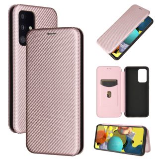 Carbon Fiber Texture Magnetic Horizontal Flip TPU + PC + PU Leather Case with Card Slot, For Samsung Galaxy A52 5G, For Samsung Galaxy A72 5G, For OPPO Reno5 Pro 5G, For Cubot X30