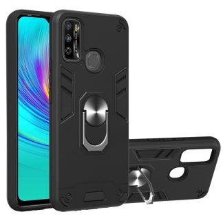 Armour Series PC + TPU Protective Case with Ring Holder, For Infinix X680 / Hot 9 Play, For Infinix Note 7 Lite