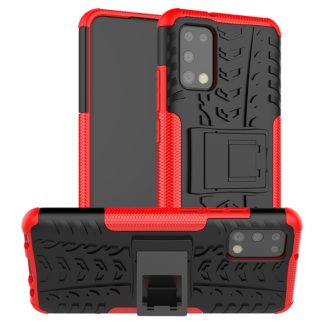 Tire Texture Shockproof TPU+PC Protective Case with Holder, For Samsung Galaxy A02s (US Edition), For Samsung Galaxy A32 5G