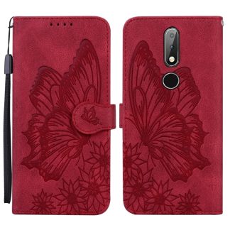 Retro Skin Feel Butterflies Embossing Horizontal Flip Leather Case with Holder & Card Slots & Wallet, For Nokia 2.4, For Nokia 3.4