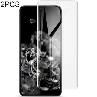 2 PCS IMAK Curved Full Screen Hydrogel Film, For Samsung Galaxy S21 5G, For Samsung Galaxy S21+ 5G, For Samsung Galaxy S21 Ultra 5G