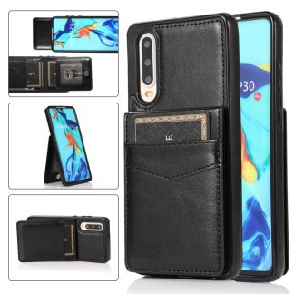 Solid Color PC + TPU Protective Case with Holder & Card Slots, For Huawei P30, For Huawei P30 Pro, For Huawei P40