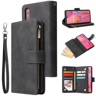 Multifunctional Retro Frosted Horizontal Flip Leather Case with Card Slot & Holder & Zipper Wallet & Photo Frame & Lanyard, For Huawei P30, For Huawei P30 Lite, For Huawei P30 Pro