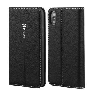 GEBEI PU+TPU Horizontal Flip Protective Case with Holder & Card Slots, For iPhone XR, For iPhone XS Max