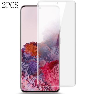 2 PCS IMAK Curved Full Screen Hydrogel Film, for Galaxy S20 5G, for Galaxy S20 Ultra 5G, for Galaxy S20+ 5G, for Galaxy A71