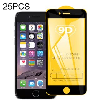 25 PCS 9D Full Glue Full Screen Tempered Glass Film, For iPhone 6 & iPhone 6s, For iPhone 6 Plus &  iPhone 6s Plus, For iPhone 8 & 7, For iPhone 8 Plus &  7 Plus, For Galaxy A01, For Galaxy A11, For Galaxy A21, For Galaxy A31, For Galaxy A41...