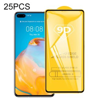 25 PCS 9D Full Glue Full Screen Tempered Glass Film, For Huawei P40, For Huawei P40 Lite, For Huawei Y7p 2020, For Huawei  Nova 6 SE, For Huawei  Nova 7i, For Huawei Y6s (2019), For Huawei Y9s, For Huawei P Smart Pro 2019, For Huawei P Smart 2020...