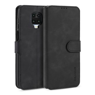 DG.MING Retro Oil Side Horizontal Flip Case with Holder & Card Slots & Wallet, For Xiaomi Redmi Note 9S