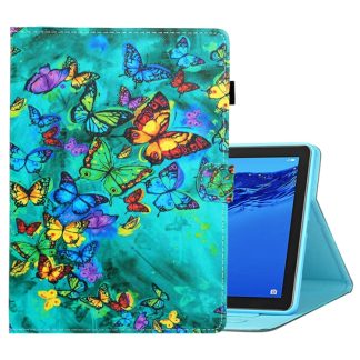 Coloured Drawing Horizontal Flip Leather Case with Holder & Card Slot & Sleep / Wake-up Function, For Huawei MediaPad M5 lite, For Lenovo Tab M10 Plus TB-X606F, For Lenovo Tab M10 TB-X605F / X505
