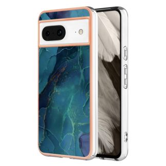 Electroplating Marble Dual-side IMD Phone Case, For Google Pixel 8, For Google Pixel 7a