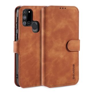 DG.MING Retro Oil Side Horizontal Flip Case with Holder & Card Slots & Wallet, For Samsung Galaxy A21s, For Samsung Galaxy A41 (EU Version), For Samsung Galaxy A51 5G