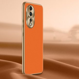 Litchi Texture Genuine Leather Phone Case, For Honor 80, For Honor 80 Pro
