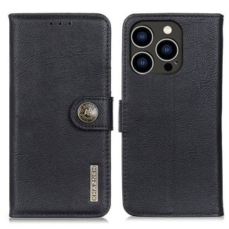 KHAZNEH Cowhide Texture Horizontal Flip Leather Phone Case, For iPhone 16 Pro Max, For iPhone 16 Pro, For iPhone 16 Plus, For iPhone 16, iPhone 16e, For iPhone 15 Pro Max