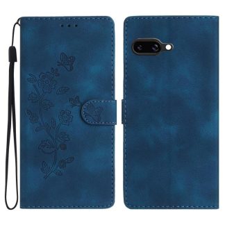 Flower Butterfly Embossing Pattern Leather Phone Case, For Google Pixel 9a, For Google Pixel 8 Pro, For Google Pixel 8, For Google Pixel 7a