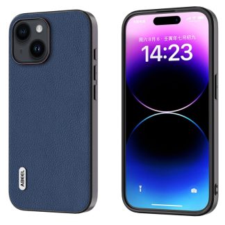 ABEEL Genuine Leather + PC Litchi Texture Phone Case, For iPhone 15 Plus, For iPhone 15, For iPhone 14 Plus, For iPhone 14, For iPhone 14 Pro, For iPhone 14 Pro Max