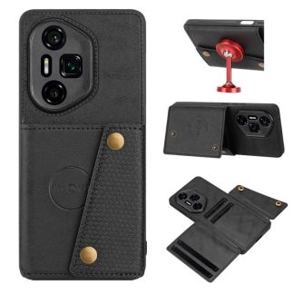 Double Buckle Card Slots Magnetic Phone Case, For Honor 300 Ultra, For Honor 300 Pro, For Honor 300, For Honor 200
