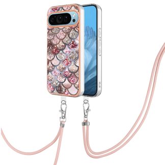 Electroplating IMD TPU Phone Case with Lanyard, For Google Pixel 9 Pro XL, For Google Pixel 9 / 9 Pro, For Google Pixel 8a, For Google Pixel 8 Pro