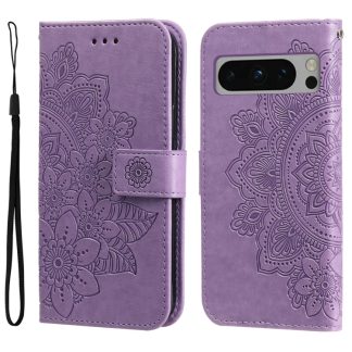Seven-petal Flowers Embossing Leather Phone Case, For Google Pixel 8 Pro, For Google Pixel 8, For Google Pixel 7a, For Google Pixel 7 Pro