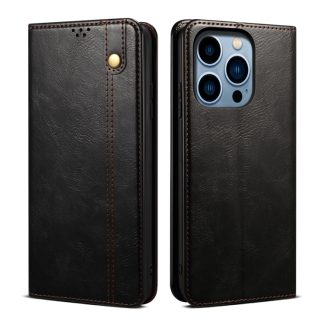 Oil Wax Crazy Horse Texture Leather Phone Case, For iPhone 15 Pro, For iPhone 15 Plus, For iPhone 15