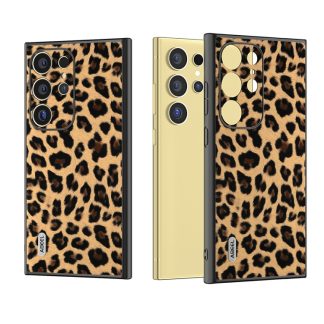 ABEEL Black Edge Leopard Phone Case, For Samsung Galaxy S24 Ultra 5G, For Samsung Galaxy S24+ 5G, For Samsung Galaxy S24 5G, For Samsung Galaxy S23 FE 5G, For Samsung Galaxy A24 4G, For Samsung Galaxy A34 5G