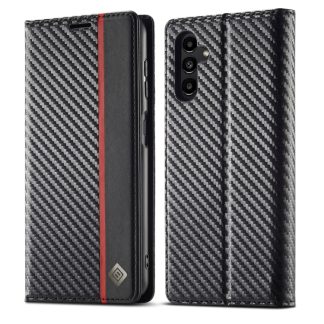 LC.IMEEKE Carbon Fiber Leather Phone Case, For Samsung Galaxy S23 FE 5G, For Samsung Galaxy A35 5G, For Samsung Galaxy A55 5G, For Samsung Galaxy S24 Ultra 5G, For Samsung Galaxy S24+ 5G, For Samsung Galaxy S24 5G, For Samsung Galaxy A15 5G