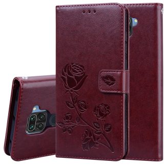 Rose Embossed Horizontal Flip PU Leather Case with Holder & Card Slots & Wallet, For Xiaomi Redmi Note 9, For Huawei P Smart 2020, For Huawei Honor 9S, For Huawei Y7P / Honor 9C