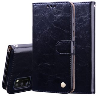 Business Style Oil Wax Texture Horizontal Flip Leather Case with Holder & Card Slots & Wallet, For Samsung Galaxy A41, For Xiaomi Redmi Note 9