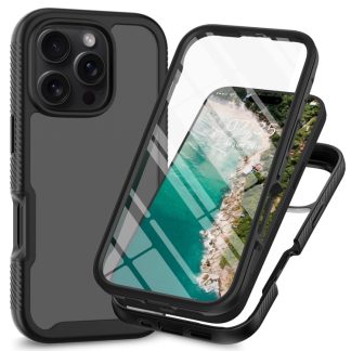Starry Sky Solid Color Series PC + TPU Phone Case with PET Film, For iPhone 16 Pro Max, For iPhone 16 Pro, For iPhone 16 Plus, For iPhone 16