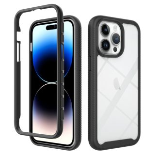 Starry Sky Solid Color Shockproof TPU Clear PC Phone Case, For iPhone 15 Pro Max, For iPhone 15 Pro, For iPhone 15 Plus, For iPhone 15