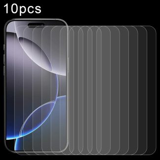 10pcs 0.26mm 9H 2.5D Tempered Glass Film, For iPhone 16 Pro Max, For iPhone 16 Pro, For iPhone 16, For iPhone 16 Plus, For iPhone 15 Plus / 15 Pro Max, For iPhone 15 / 15 Pro