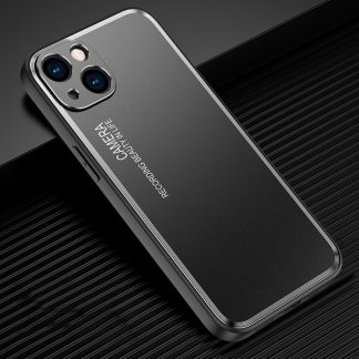 Frosted Metal Phone Case, For iPhone 15 Plus, For iPhone 15