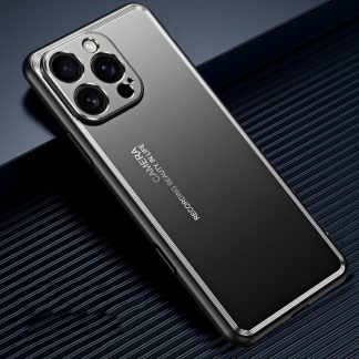Frosted Metal Phone Case, For iPhone 16 Pro Max, For iPhone 16 Pro, For iPhone 16 Plus, For iPhone 16, For iPhone 15 Pro Max, For iPhone 15 Pro