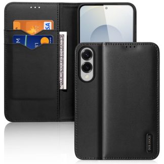 DUX DUCIS Hivo Series Cowhide + PU + TPU Flip Phone Case, For Samsung Galaxy S25 Edge 5G, For Samsung Galaxy S25 5G, For Samsung Galaxy S25+ 5G, For Samsung Galaxy S25 Ultra 5G, For Samsung Galaxy S24 Ultra 5G, For Samsung Galaxy S24 5G