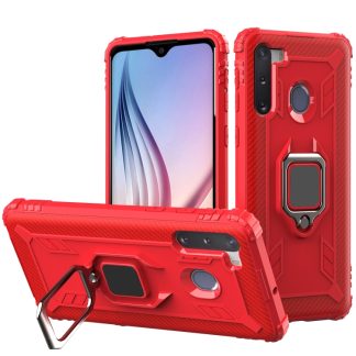 Carbon Fiber Protective Case with 360 Degree Rotating Ring Holder, For Samsung Galaxy A21 (US), For Samsung Galaxy A71 (5G), For Samsung Galaxy A51 (5G), For Xiaomi Mi 10 Lite / Youth (5G), For Xiaomi Redmi 9A, For Xiaomi Redmi 9C