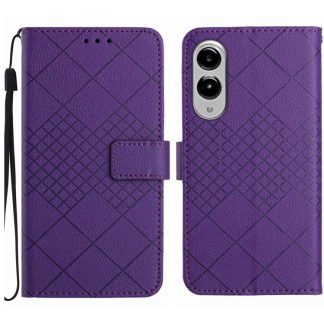 Rhombic Grid Texture Leather Phone Case, For Samsung Galaxy S25 Edge 5G, For Samsung Galaxy S25 5G, For Samsung Galaxy S25+ 5G, For Samsung Galaxy S25 Ultra 5G