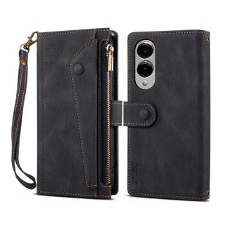 ESEBLE Retro Frosted RFID Flip Leather Phone Case, For Samsung Galaxy S25 Edge 5G, For Samsung Galaxy S25 5G, For Samsung Galaxy S25+ 5G, For Samsung Galaxy S25 Ultra 5G, For Samsung Galaxy S24 FE 5G, For Samsung Galaxy S24 Ultra 5G