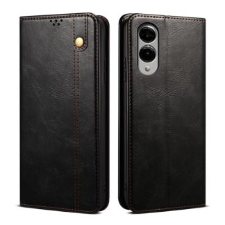Oil Wax Crazy Horse Texture Leather Phone Case, For Samsung Galaxy S25 Edge 5G, For Samsung Galaxy S25 5G, For Samsung Galaxy S25+ 5G, For Samsung Galaxy S25 Ultra 5G, For Samsung Galaxy S24 FE 5G, For Samsung Galaxy S24 Ultra 5G