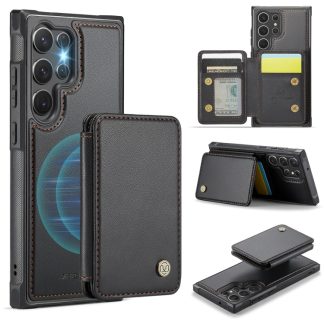 JEEHOOD J05 Business Magnetic Style RFID Leather Phone Case, For Samsung Galaxy S23 Ultra 5G, For Samsung Galaxy S20 FE, For Samsung Galaxy S22 Ultra 5G