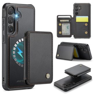 JEEHOOD J05 Business Magnetic Style RFID Leather Phone Case, For Samsung Galaxy S24 FE 5G, For Samsung Galaxy S24+ 5G, For Samsung Galaxy S24 5G, For Samsung Galaxy S23 FE 5G